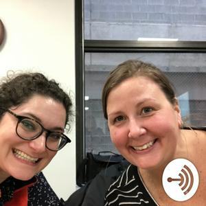 Emily and Roberta with the News